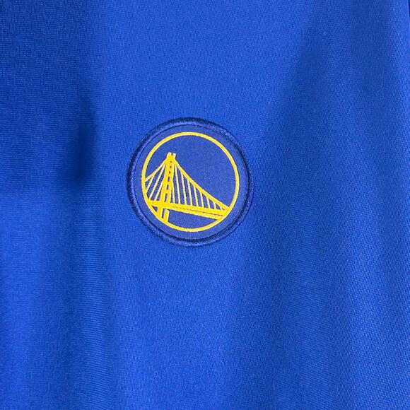 Golden State Warriors Nike Half Zip Long Sleeve Pullover Shirt Jacket Royal Blue - Picture 4 of 10